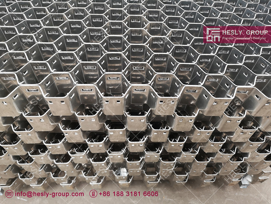 China Stainless Steel 304 Hex Mesh | 20mm depth | 1.5mm thickness | 46mm hexagonal hole | Hesly Brand China Factory supplier