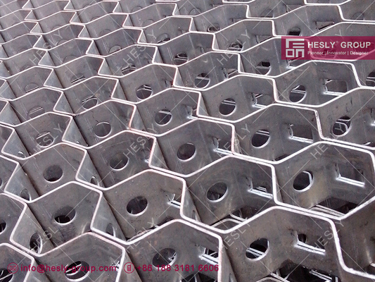 China Stainless Steel 304 Hex Mesh |  Refracory holder Linings | 1.5×19×50mm | 2&quot; hexagonal hole | HESLY Brand | China Factory supplier